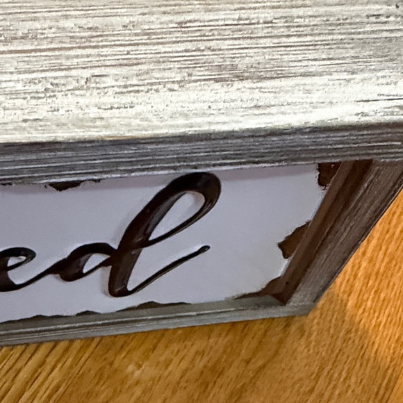 Blessed Wooden Wall Sign CUTE! NEW! - Picture 4 of 7